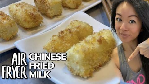 Healthy Chinese Fried Milk in the Air Fryer (脆炸牛奶...