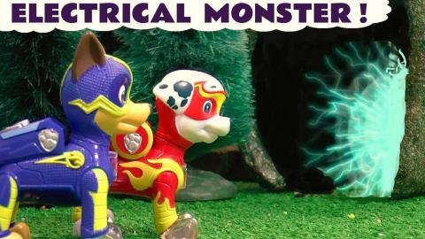 Paw Patrol Mighty Pups Monster in the Tunnel Toy Story wi...