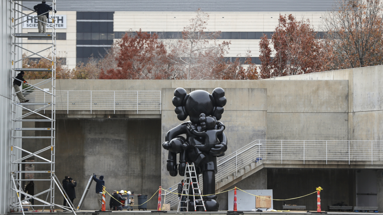 Giant KAWS sculpture installed at Fort Worth art museum Fort Worth