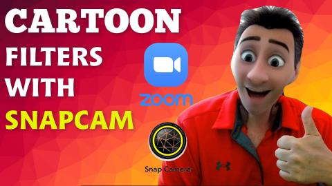 Pixar Cartoon Character filter in Zoom using Snapcam Filt...
