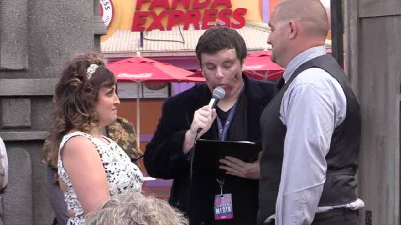 Damon and Teran Armstrong of Gastonia, N.C. exchanged vows at their