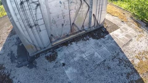 POV CLIMBING ROOF OF ABANDONED AIR FORCE BASE