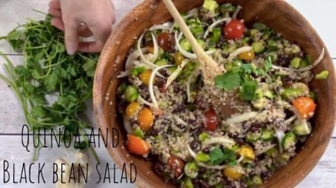 Colorful Black Bean and Quinoa Salad