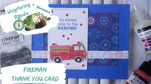 Firefighter Thank You Card