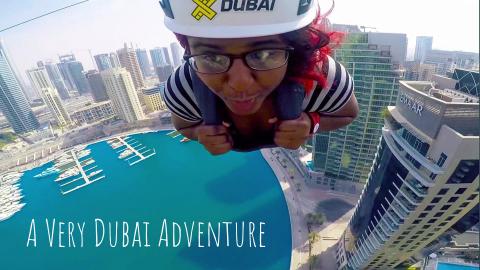 Ziplining Solo in Dubai Off A Rooftop | Vlog | Travel Cha...