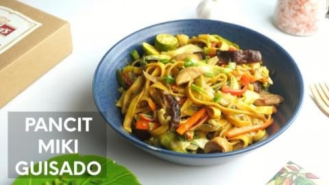 Filipino Vegetarian Pansit Miki  | Filipino Stir Fry Nood...