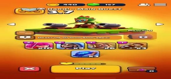 Clash Quest: 12/1 Hard Main Quest 3.7 gameplay 
