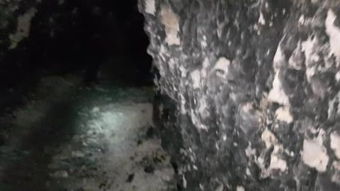 WE ENTERED UNDERGROUND ABANDONED CHALK MINES