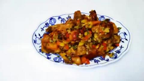 Stir Fry Tasty Chicken Drumsticks.