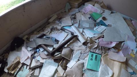 We were shocked to find this in abandoned house...