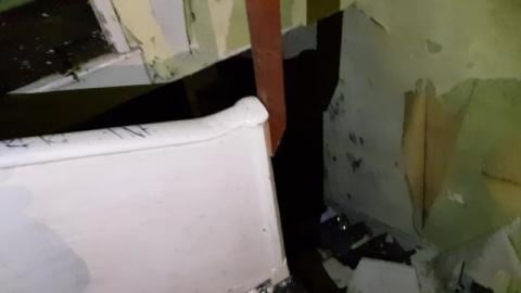 POV INSIDE SCARY HAUNTED BUILDING...