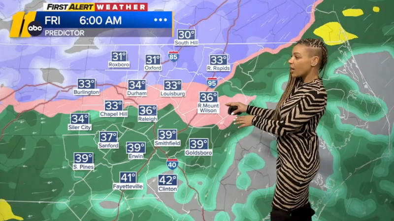 Forecast: Wintry mix expected Friday across Central North Carolina ...
