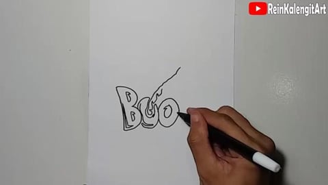 Drawing Grafity text BOOM