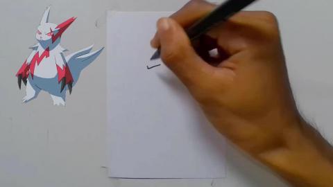 Drawing pokemon Zangoose shorts