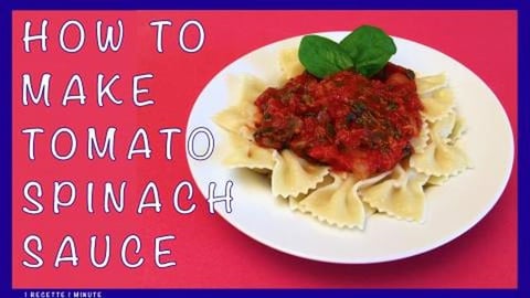 How to Make Tomato Spinach Sauce for Pasta / Easy Healthy...