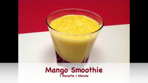 Yummy Mango Smoothie with Yogurt and Lemon