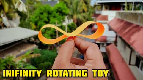 Infinity Rotating Toy | Flying Toy | Origami tutorial | P...