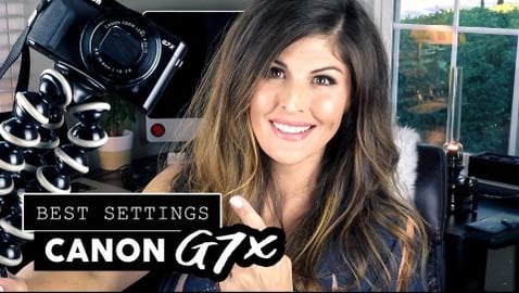 BEST CAMERA SETTINGS for VLOGGING on Canon G7x Mark ii