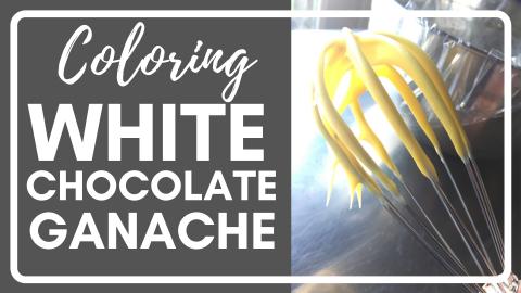How to Color White Chocolate Ganache