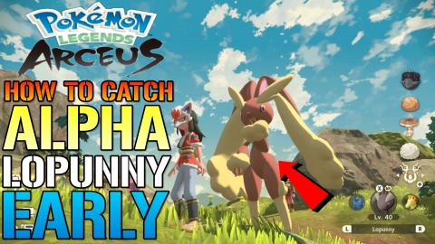 Pokemon Legends Arceus: How To Catch ALPHA LOPUNNY! The E...