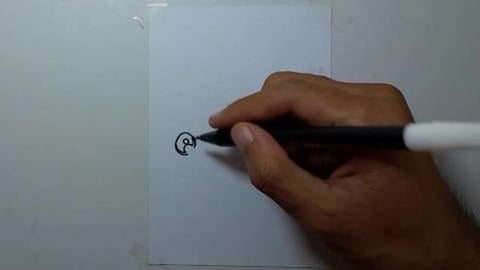 Drawing graffiti another monsterr