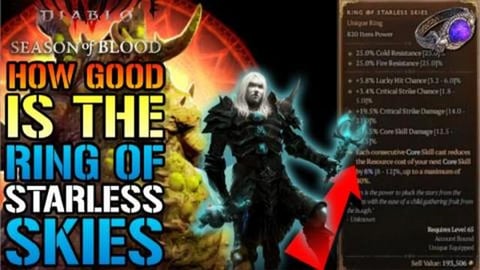 Diablo 4: "Ring Of The Starless Skies" UBER Unique Finall...