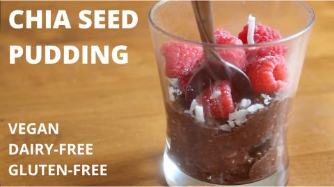 4 ingredient Healthy Breakfast | Chia Seed Pudding