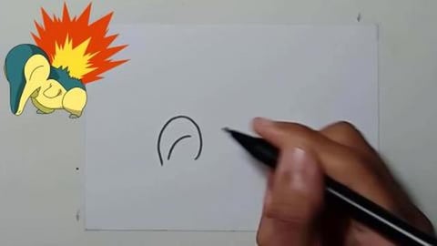 Drawing Pokemon cyndaqull shorts