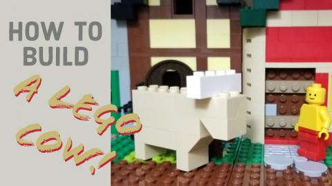 How To Build a Lego Cow From 1981 (Basic Set 577)