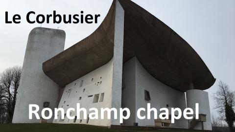 Le Corbusier's Notre Dame du Haut chapel in Ronchamp, Fra...