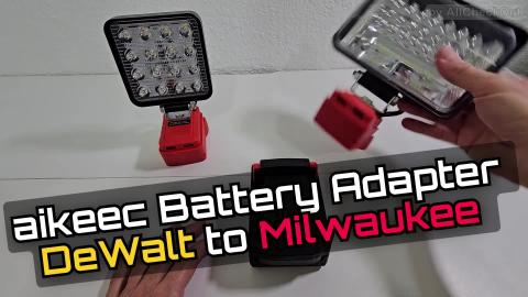 DeWalt Battery on Milwaukee Tools?! Aikeec Adapter Review...
