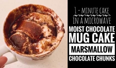 S'mores Moist Chocolate Mug Cake