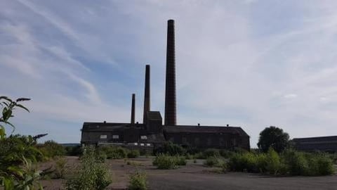 ABANDONED BRICK CHIMNEY MASSIVE