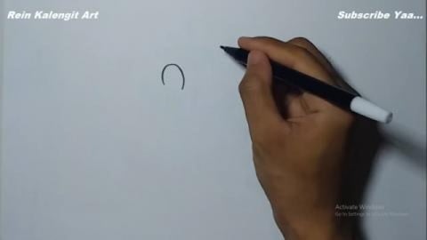 Drawing Graffiti letter U