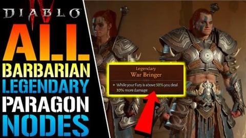 Diablo 4: All "Barbarian" Legendary Paragon Nodes! Amazin...