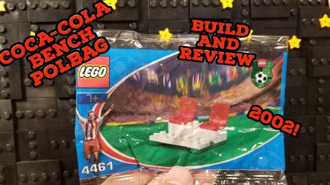 Coca-Cola Bench polybag Lego Soccer 4461 (2002 World Cup)...