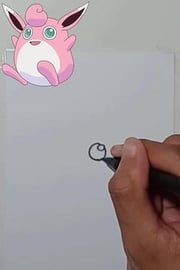 DRAW POKEMON WINGGLYTUFF #SHORTS