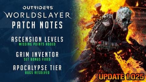 Outriders: New UPDATE! 1.025 Fixes Grim Inventor Set, Apo...