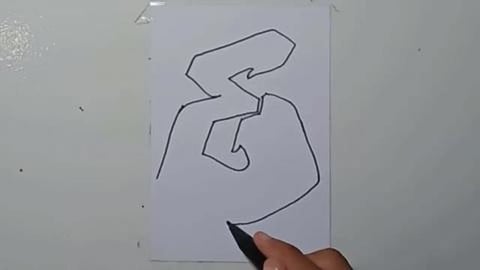 Drawing Graffiti letter E V3 Shorts 