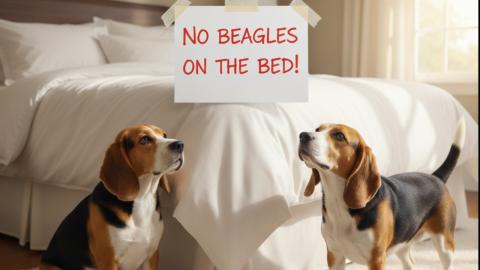 When Beagles Aren't Allowed on the Bed