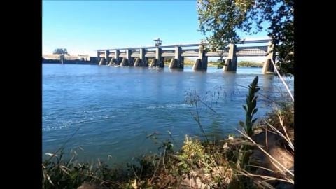Peaceful Scenery at The Red Bluff Diversion Dam