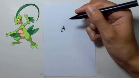 Drawing Pokemon GROVYLE #shorts