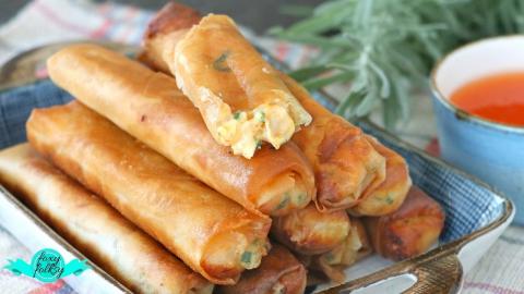 CHEESY SPICY TUNA SPRING ROLLS | FOXY FOLKSY - Modern Fil...