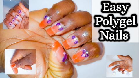 Easy Polygel Nails Using Dual Forms. Gershion Colour Chan...