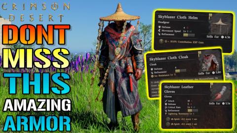 Crimson Desert: "Skyblazer" Armor Set Guide! How To Get T...