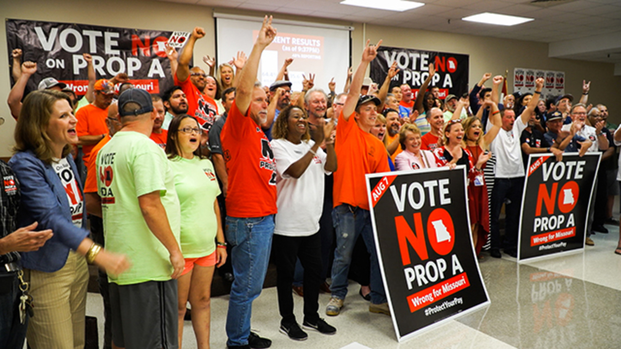 Voters deciding whether Missouri will be righttowork state Kansas