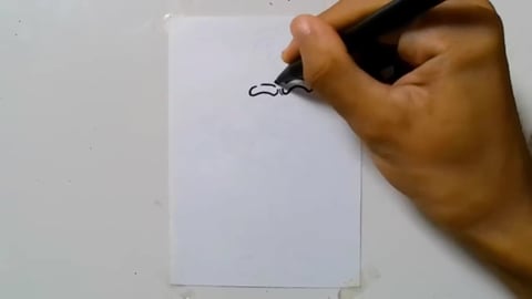 Drawing punk kid zombie character graffiti shorts