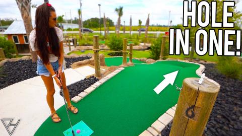 Back To Back Mini Golf Hole In One and Crazy Holes! - Par...