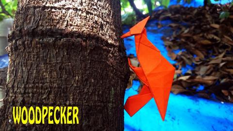 WOODPECKER | Origami Tutorial | 4K 