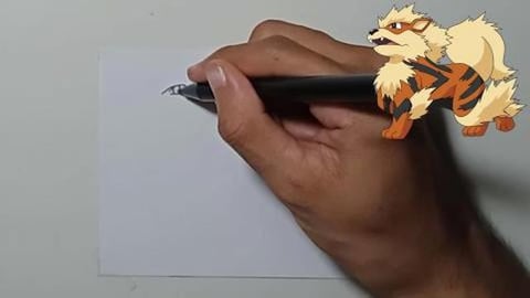 Drawing Pokemon Arcanine